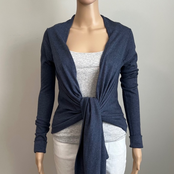 BCBGMaxAzria Cardigan Wrap (Cardi-wrap), Size XS/S, Denim Blue - Picture 1 of 11